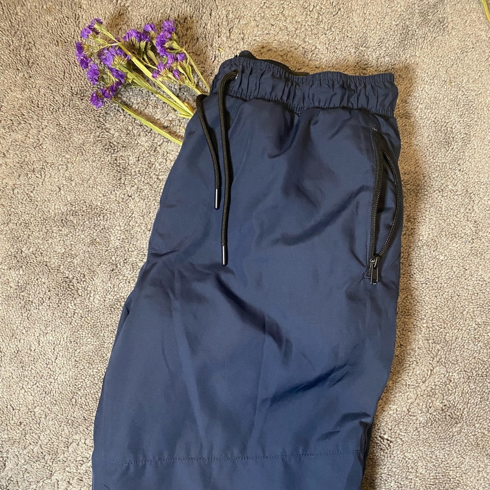blue joggers